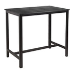 EKO Rectangular Poseur Table - Black