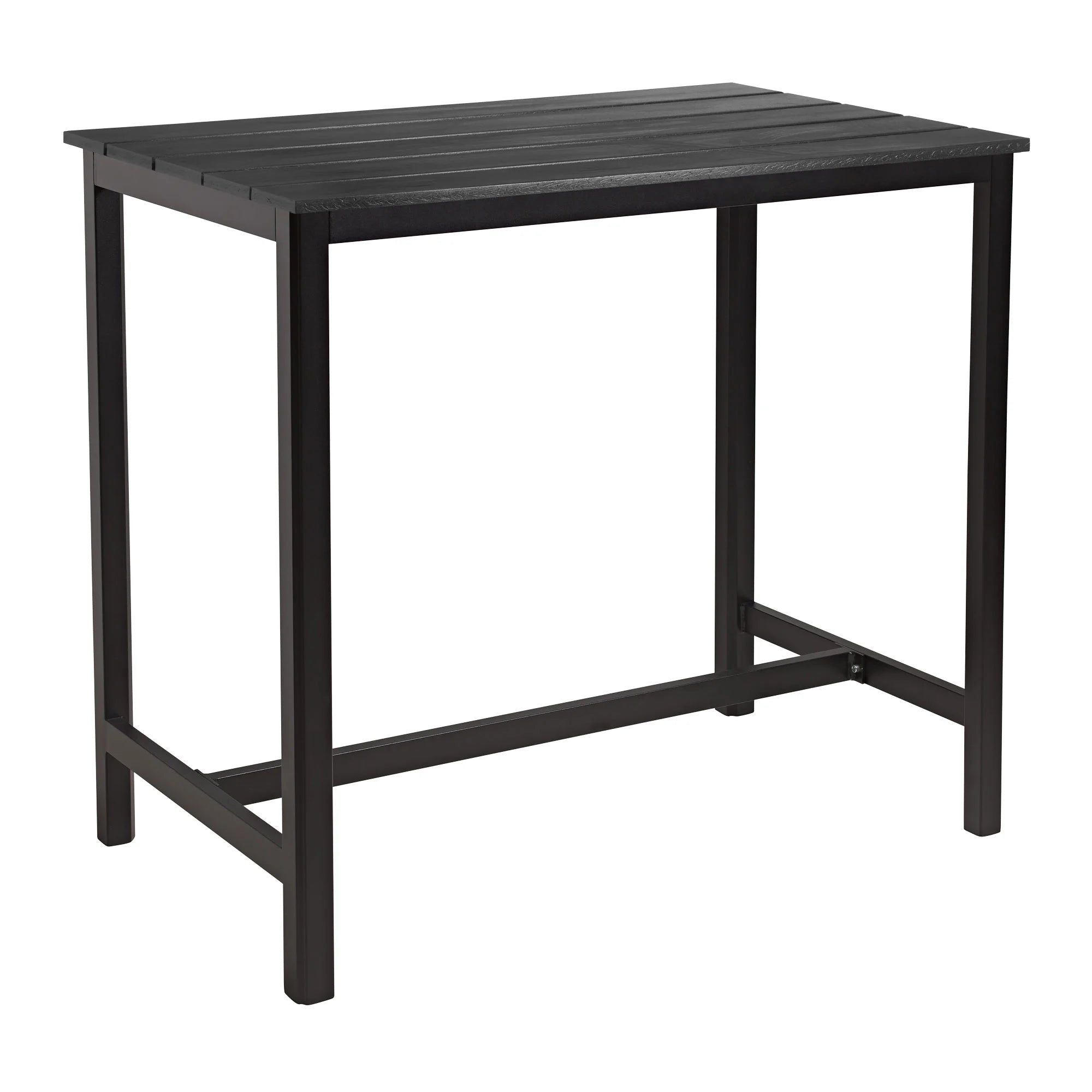 EKO Rectangular Poseur Table - Black
