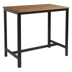 EKO Rectangular Poseur Table - Aged Golden Oak