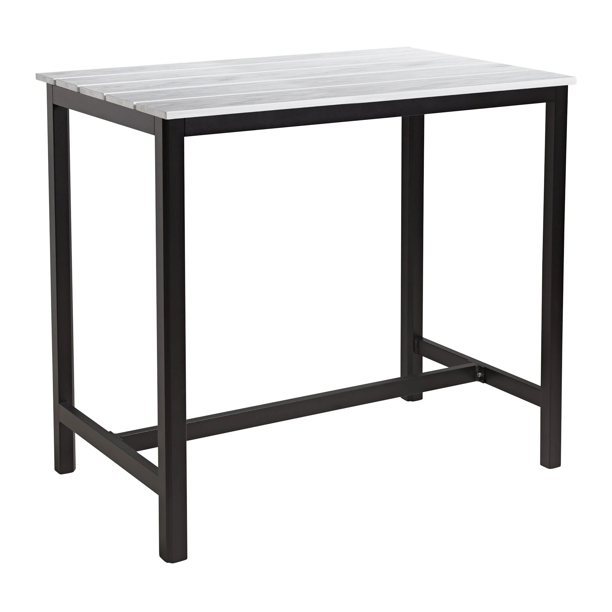 EKO Rectangular Poseur Table - Whitewash