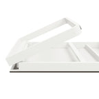 003 Flow Dining Table White Frame White Table Top Detail 1