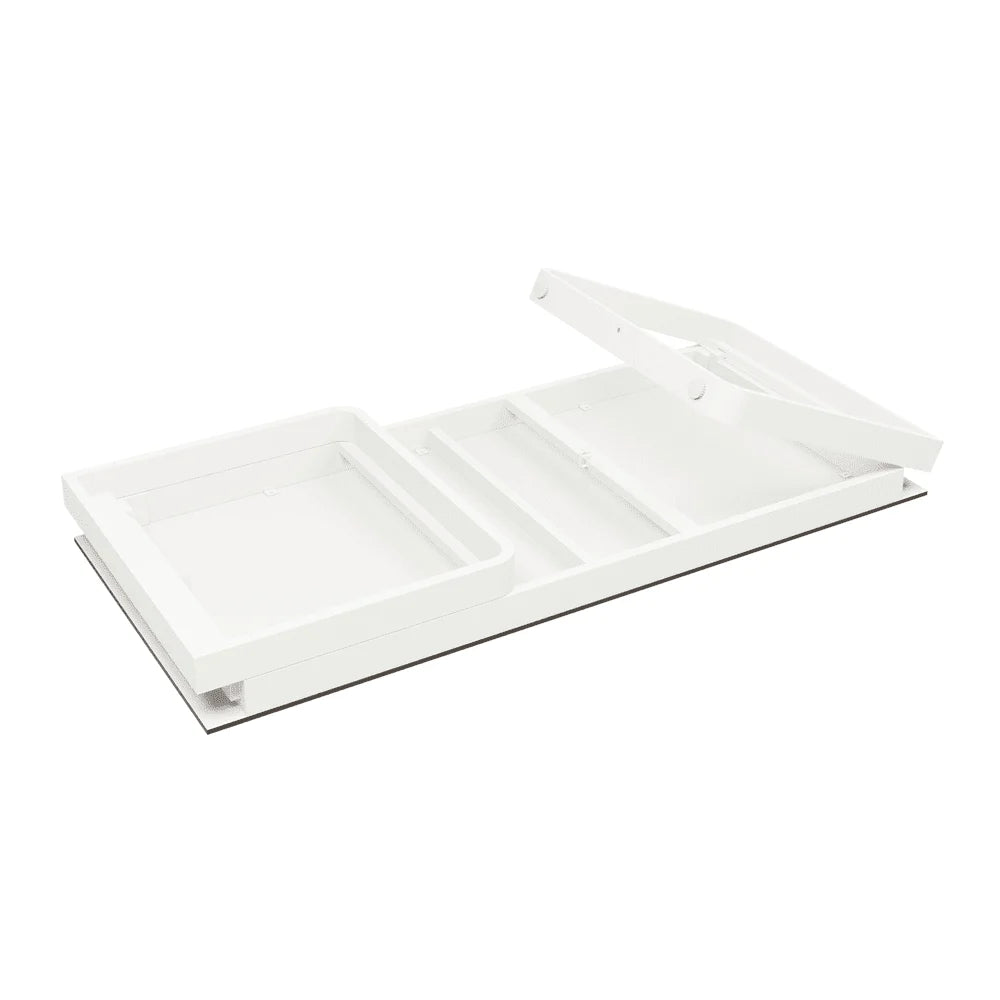 004 Flow Dining Table White Frame White Table Top Detail 2