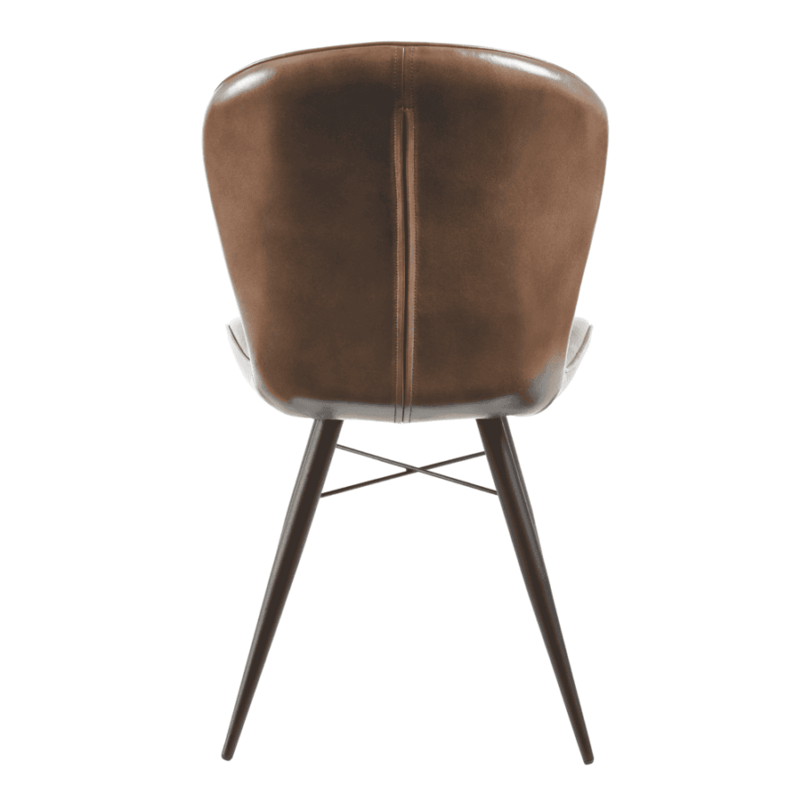 013 Lars Side Chair Pecan Brown Back