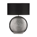 Colette Small Hammered Chrome Finish Table Lamp