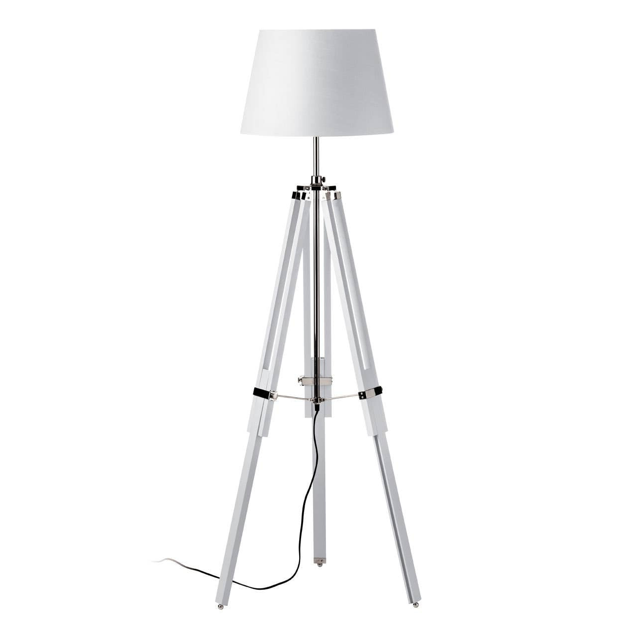 Thorne White Tripod Base Floor Lamp