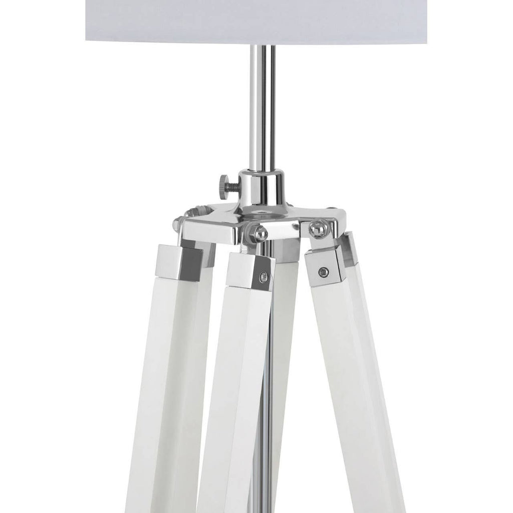 Thorne White Tripod Base Floor Lamp