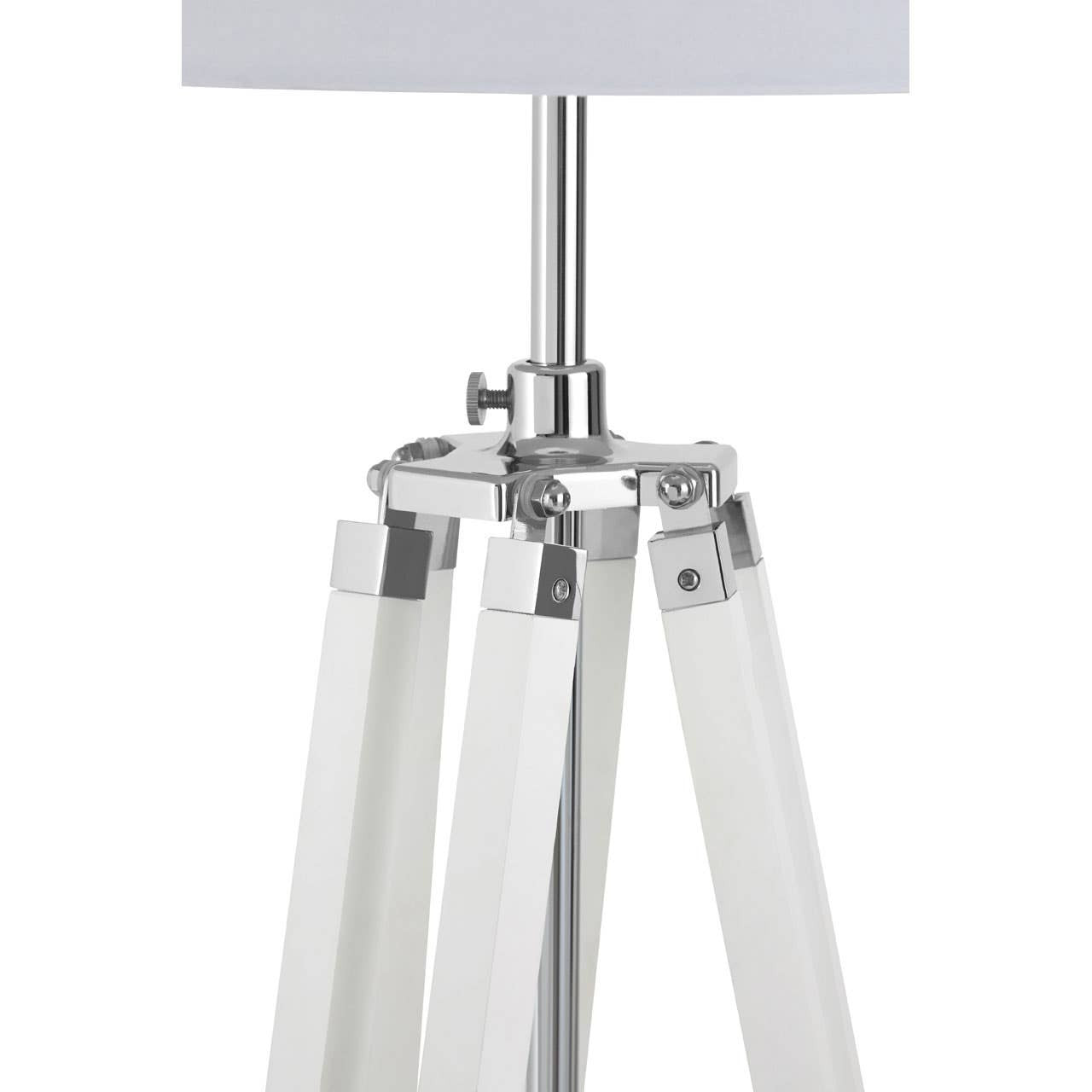 Thorne White Tripod Base Floor Lamp
