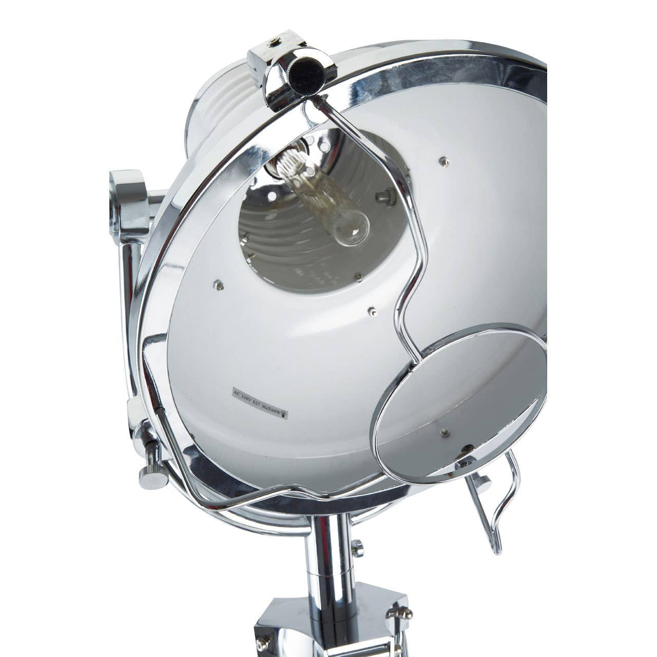 Ironworks Tripod White Floor Lamp