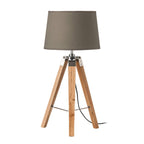 Calloway Tripod Table Lamp with Light Wood Base