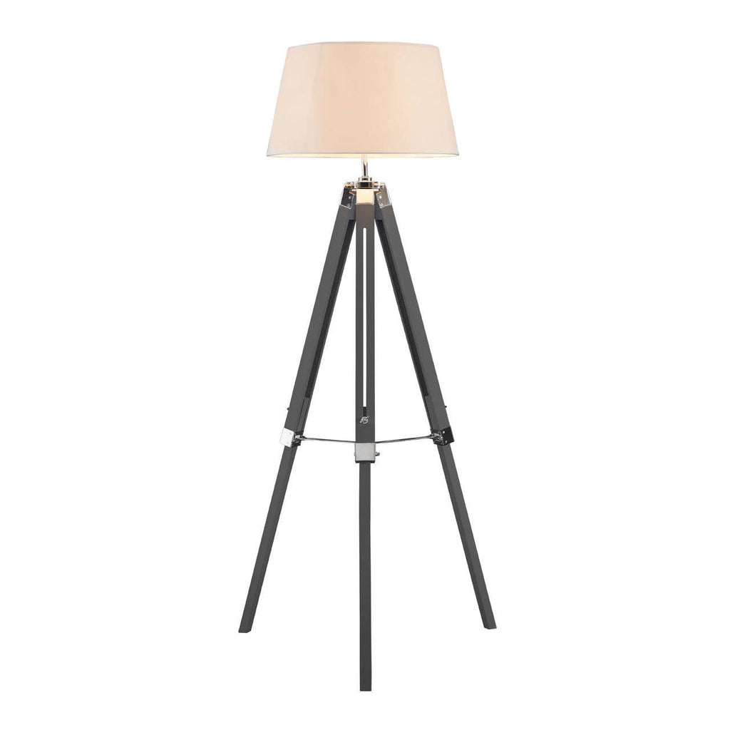 Sutton Grey Tripod Floor Lamp