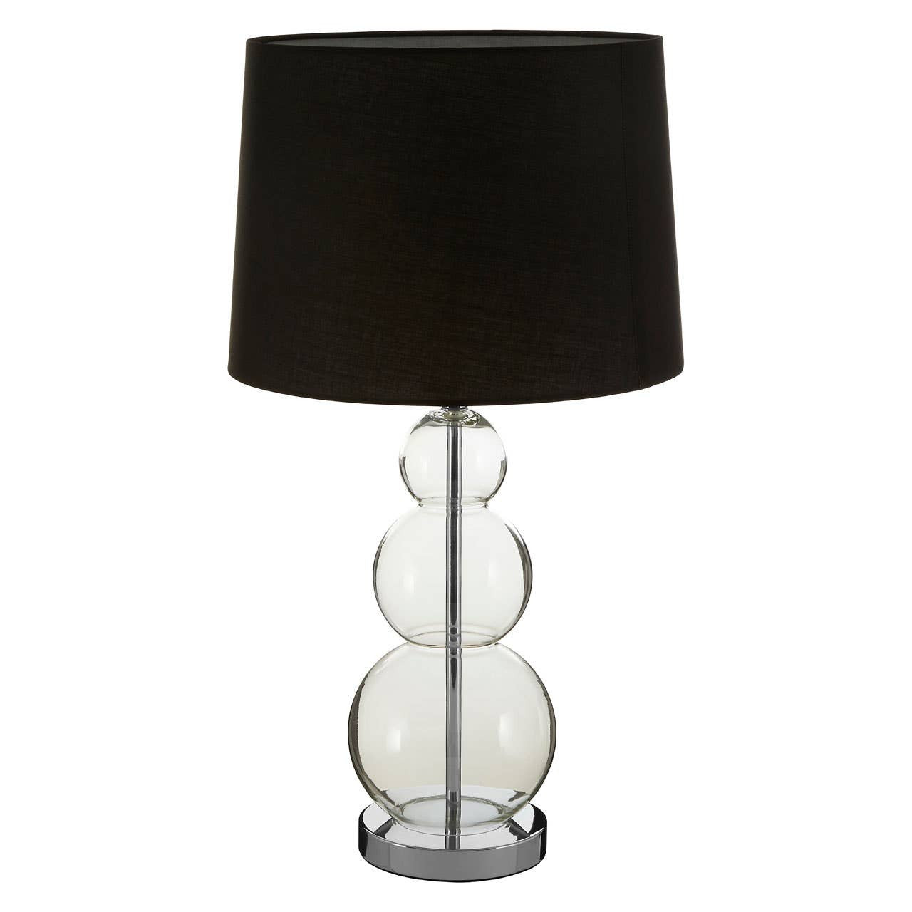 Reed Black Fabric Shade Table Lamp