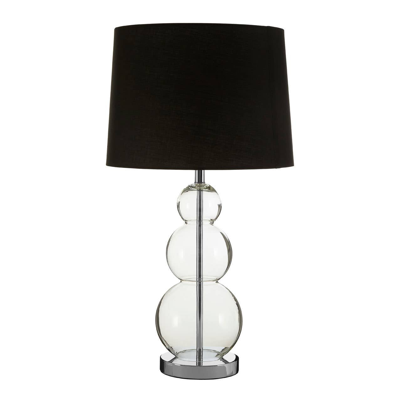 Reed Black Fabric Shade Table Lamp