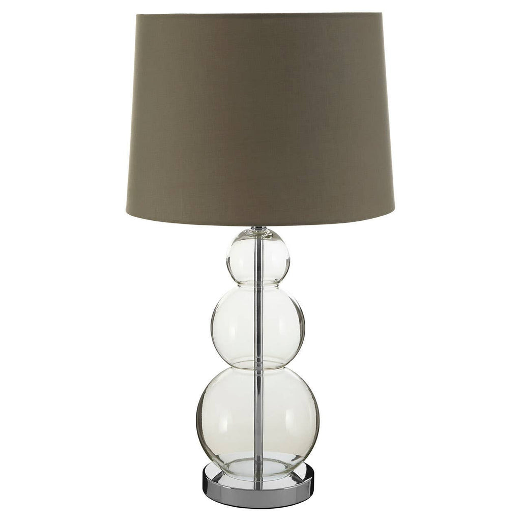 Reed Grey Fabric Shade Table Lamp