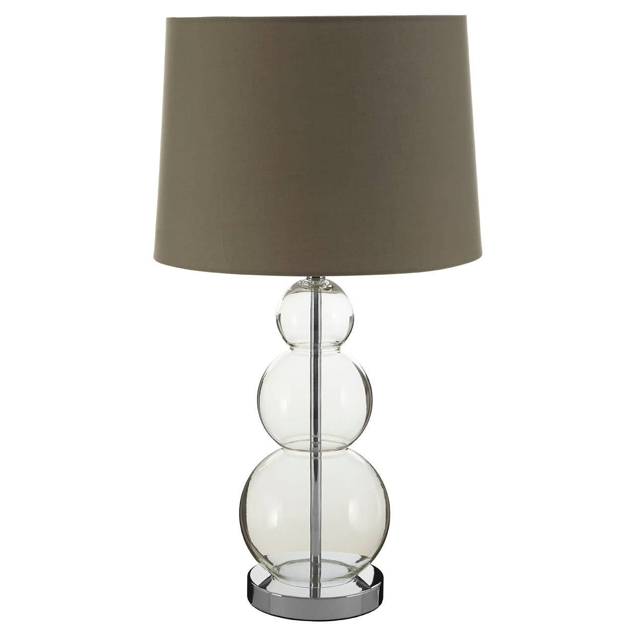 Reed Grey Fabric Shade Table Lamp