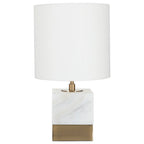 Lucano White Marble Accent Lamp