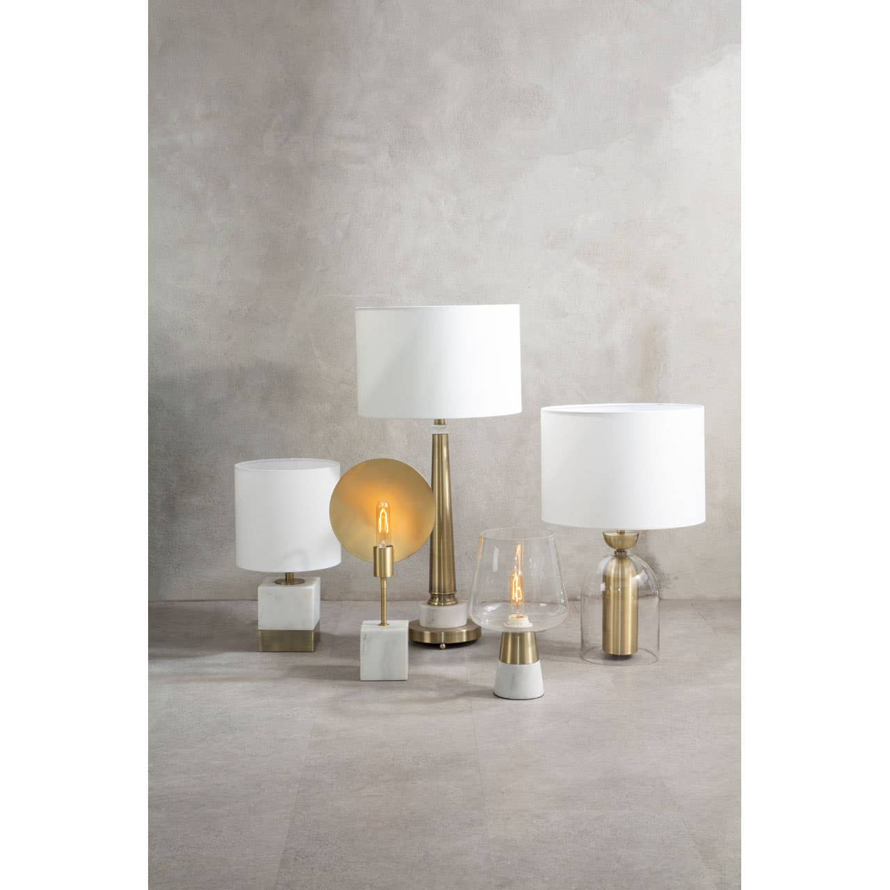 Lucano White Marble Accent Lamp