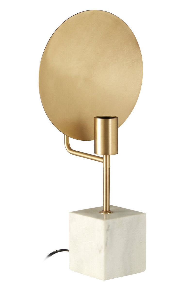 Amara Table Lamp With White Marble Base