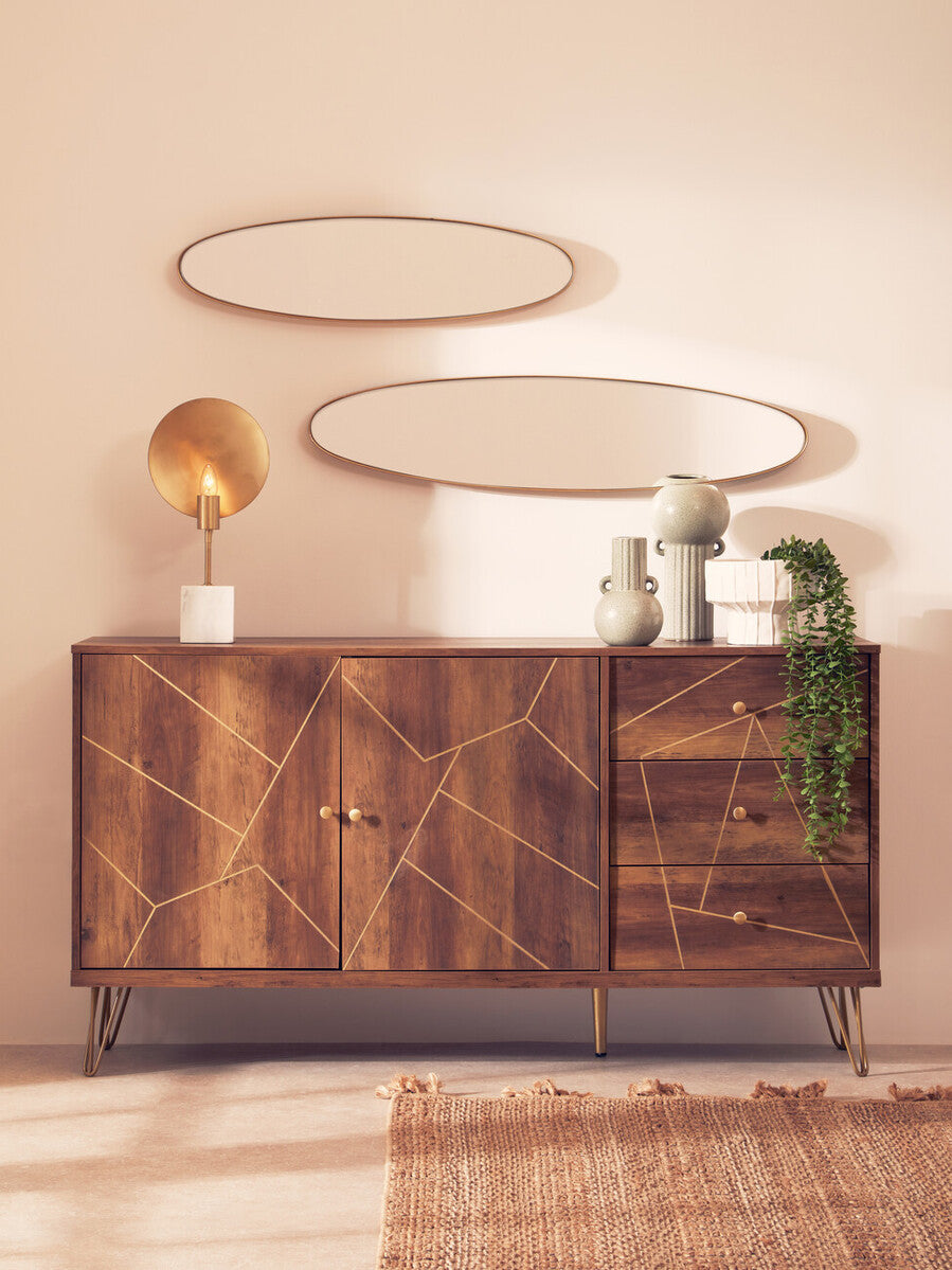Amara Table Lamp With White Marble Base