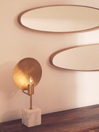 Amara Table Lamp With White Marble Base