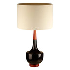 Orion Table Lamp with Wood and Ceramic Base