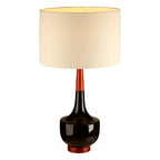 Orion Table Lamp with Wood and Ceramic Base