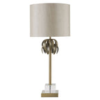 Marlowe Antique Brass Palm Tree Design Table Lamp