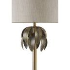 Marlowe Antique Brass Palm Tree Design Table Lamp