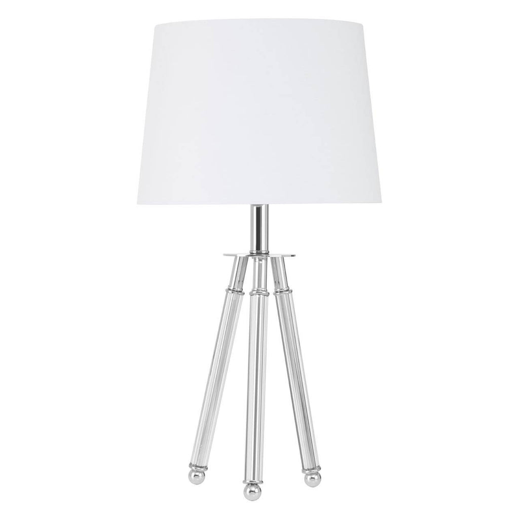 Cordelia Chrome Finish Tripod Table Lamp
