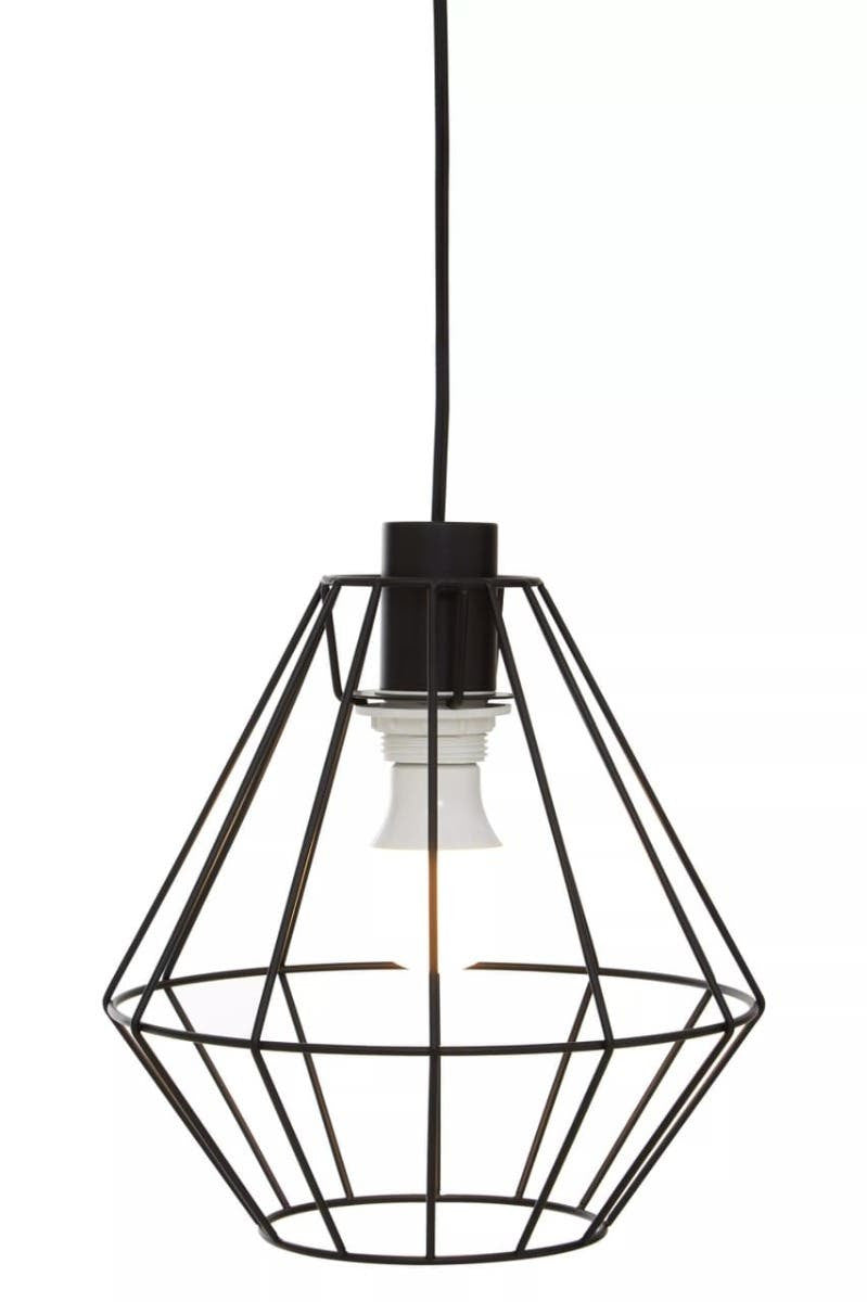 Vega Black Cage Pendant Light