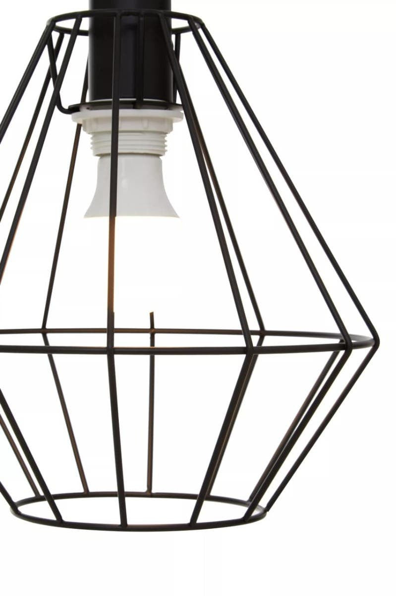 Vega Black Cage Pendant Light