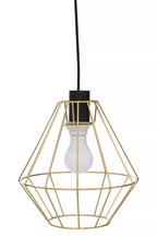 Vega Champagne Gold Cage Pendant Light