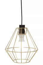 Vega Champagne Gold Cage Pendant Light