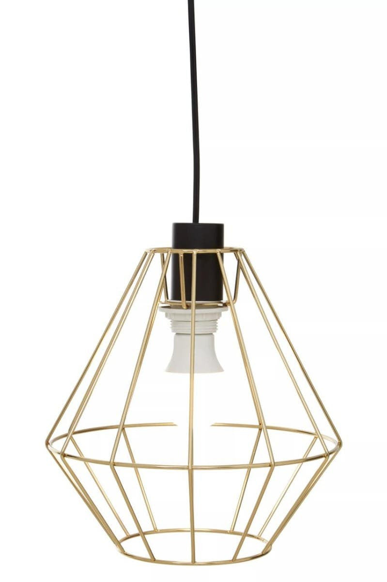 Vega Champagne Gold Cage Pendant Light