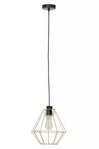 Vega Champagne Gold Cage Pendant Light