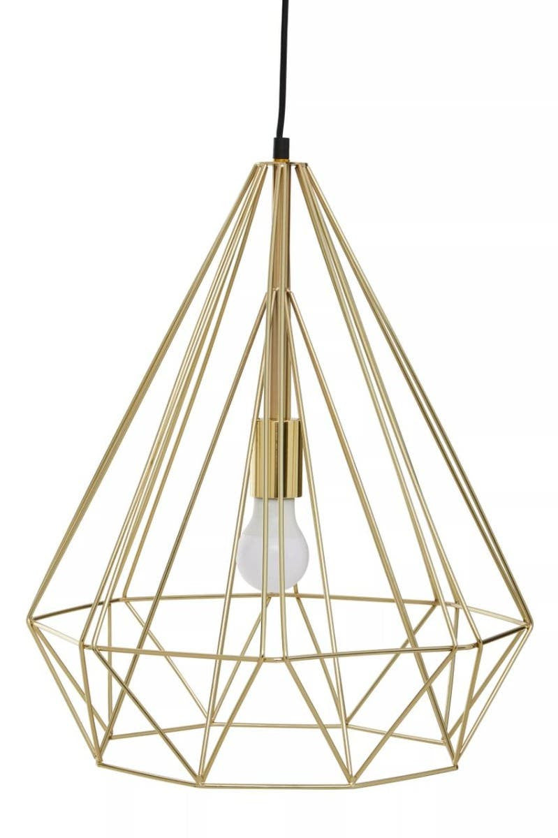 Vega Champagne Gold Conical Pendant light