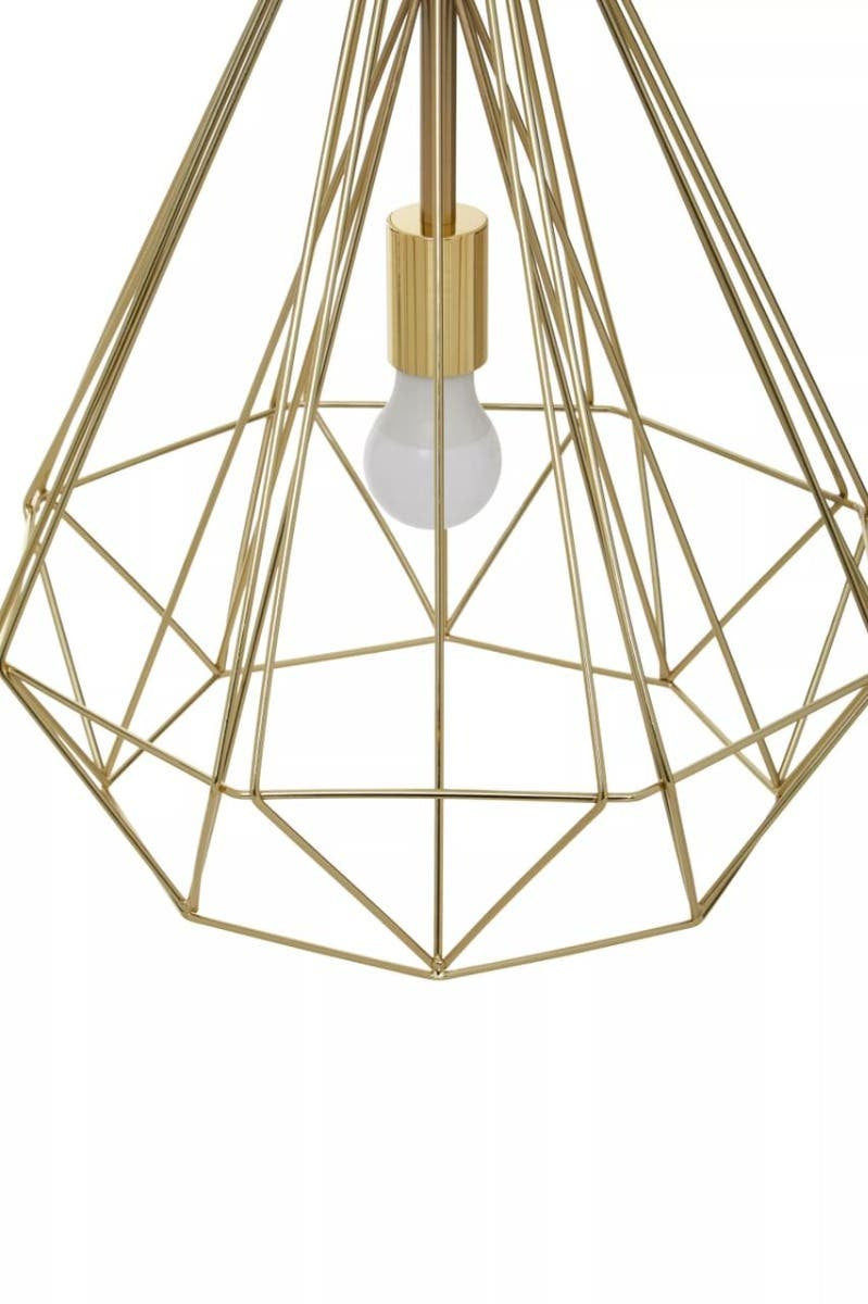 Vega Champagne Gold Conical Pendant light