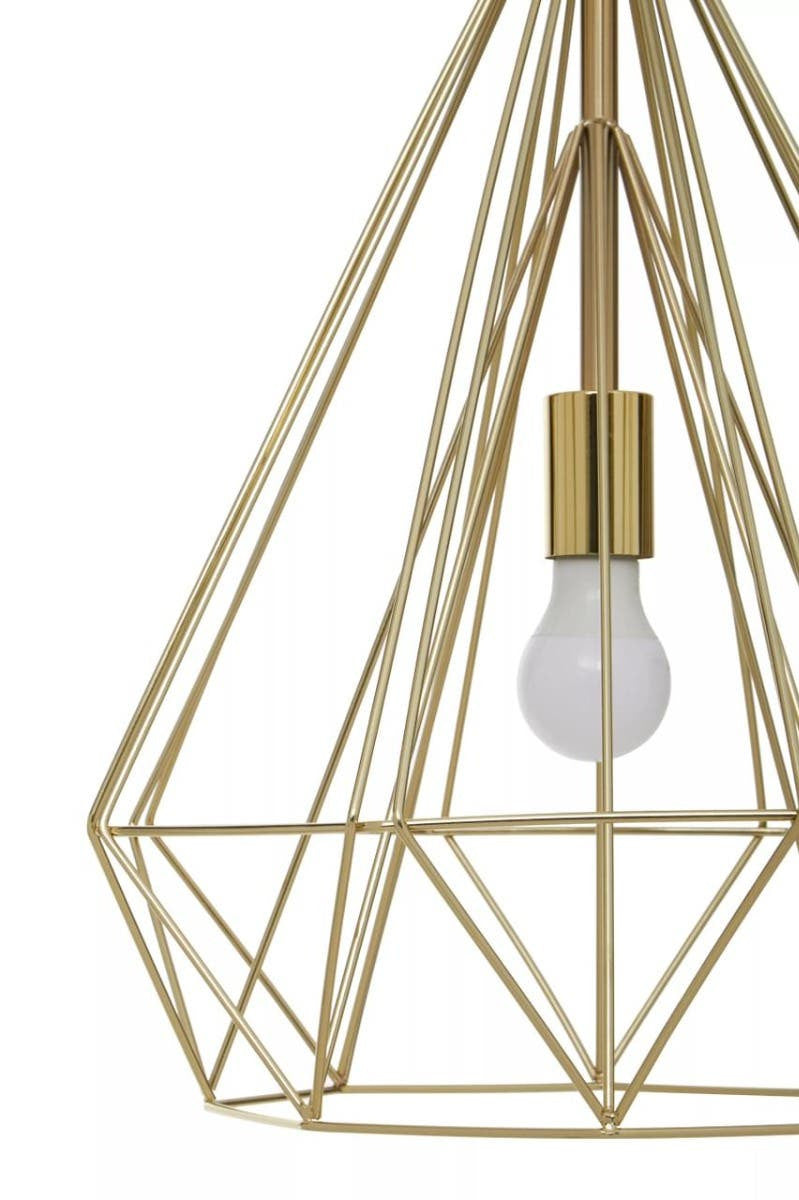 Vega Champagne Gold Conical Pendant light