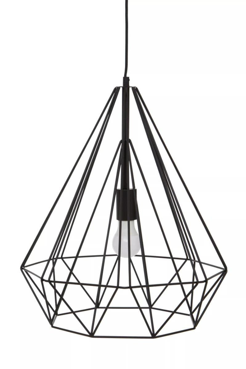Vega Black Conical Pendant light