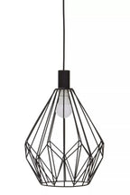 Vega Black Finish Frame Pendant light