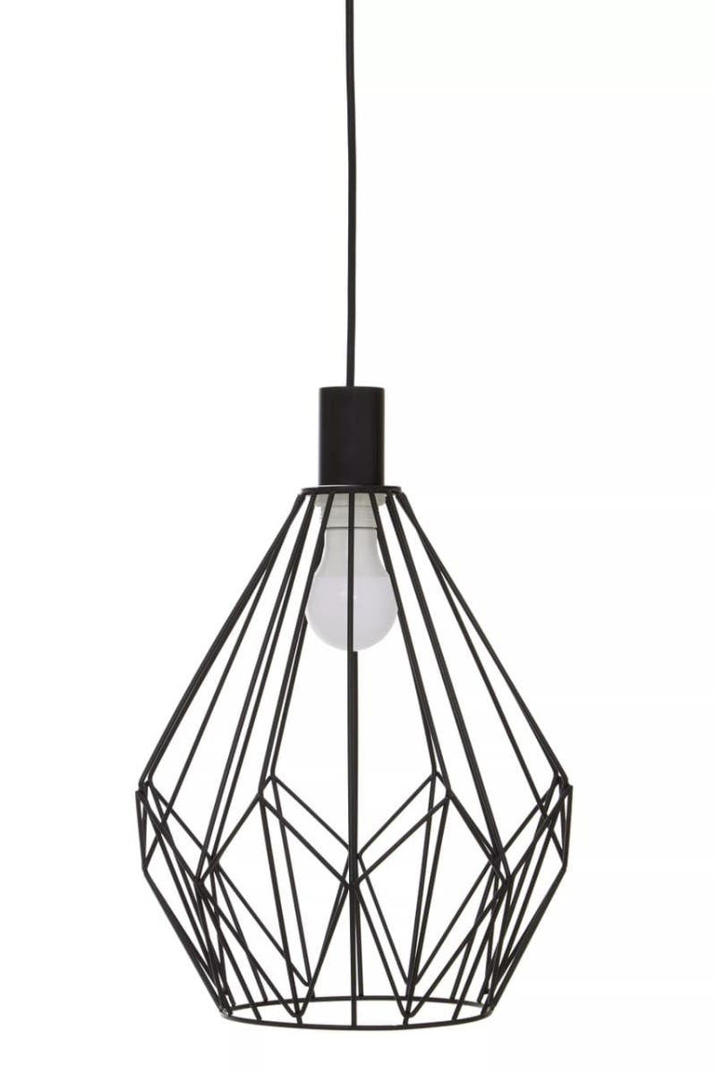 Vega Black Finish Frame Pendant light