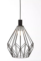 Vega Black Finish Frame Pendant light