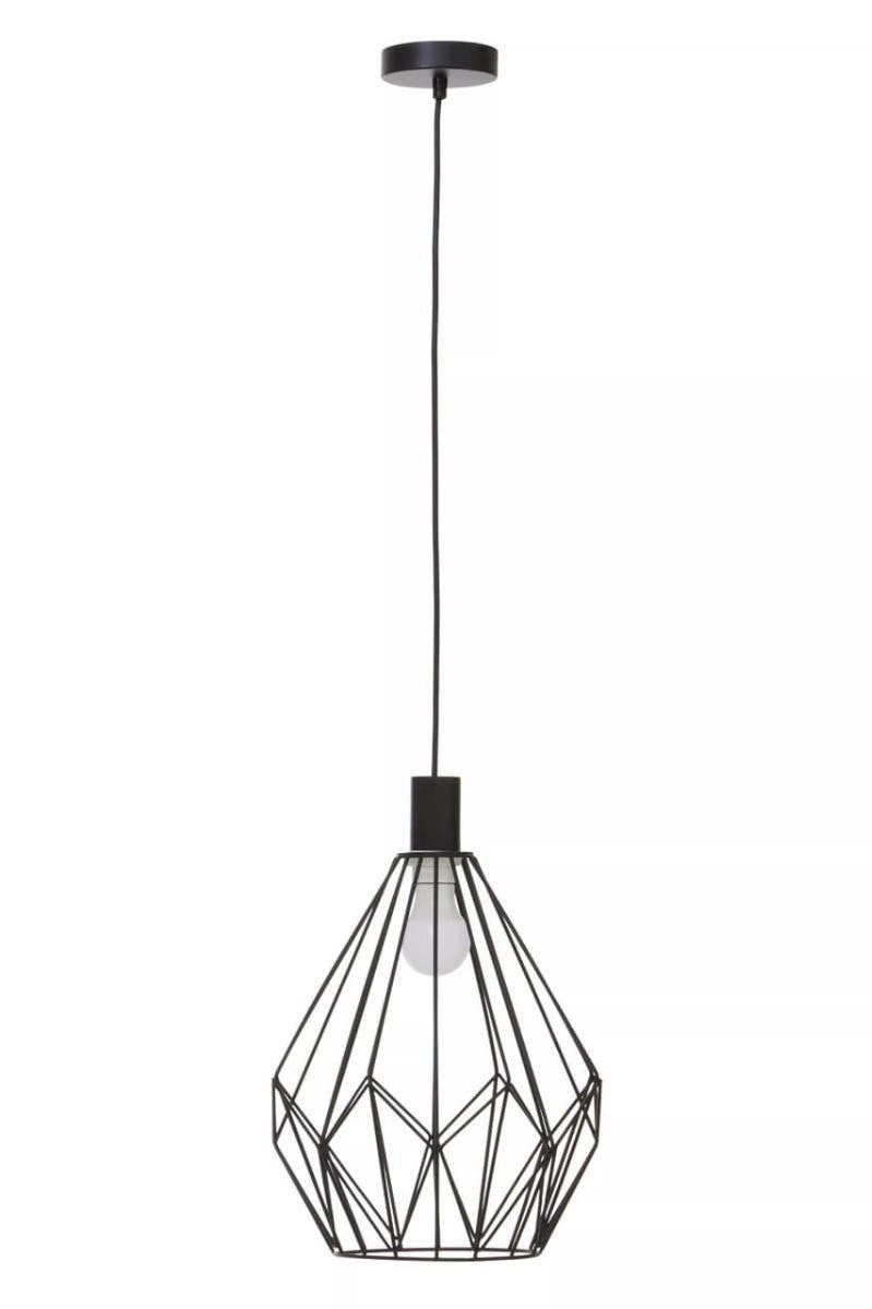 Vega Black Finish Frame Pendant light