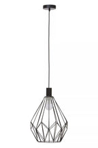 Vega Black Finish Frame Pendant light