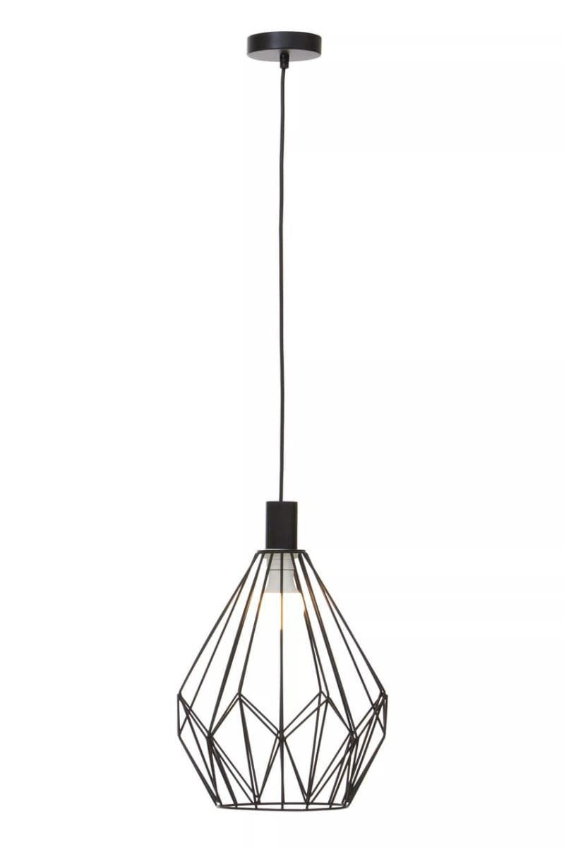 Vega Black Finish Frame Pendant light