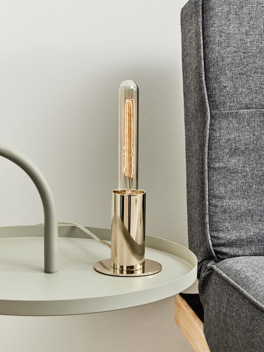 Copenhagen Shiny Brass Finish Table Lamp
