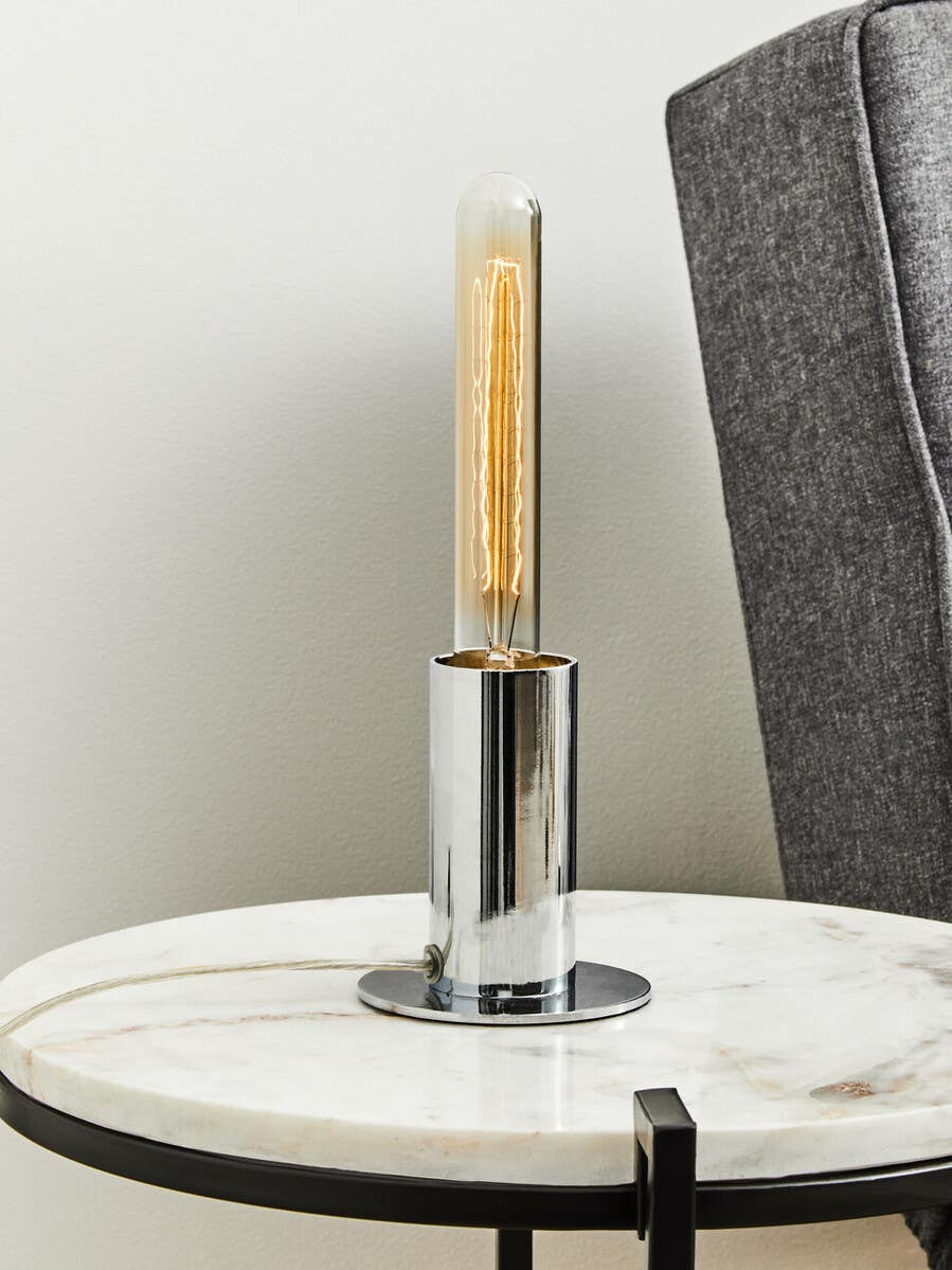 Copenhagen Chrome Finish Table Lamp