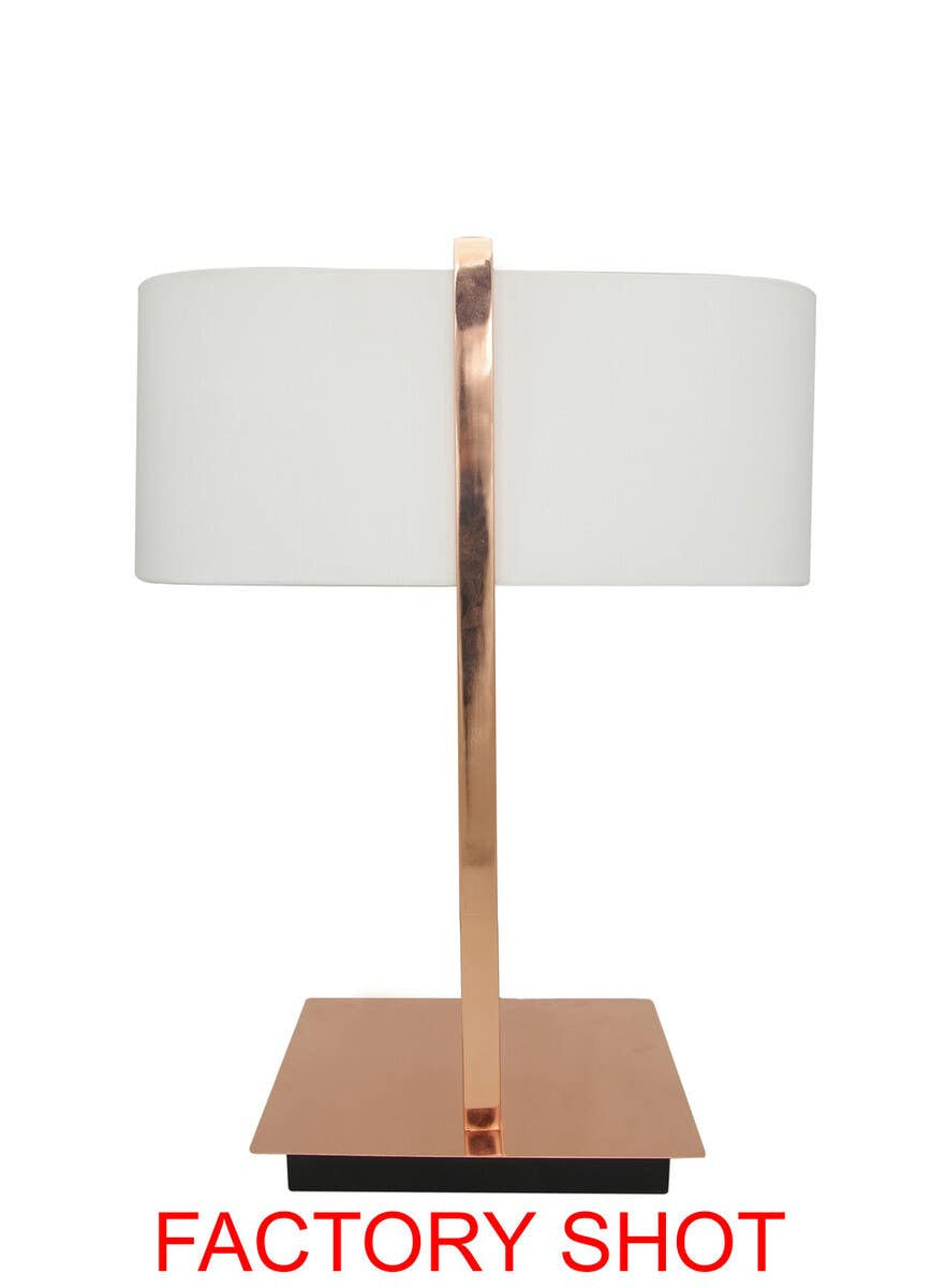 Aveline Copper Finish Table Lamp