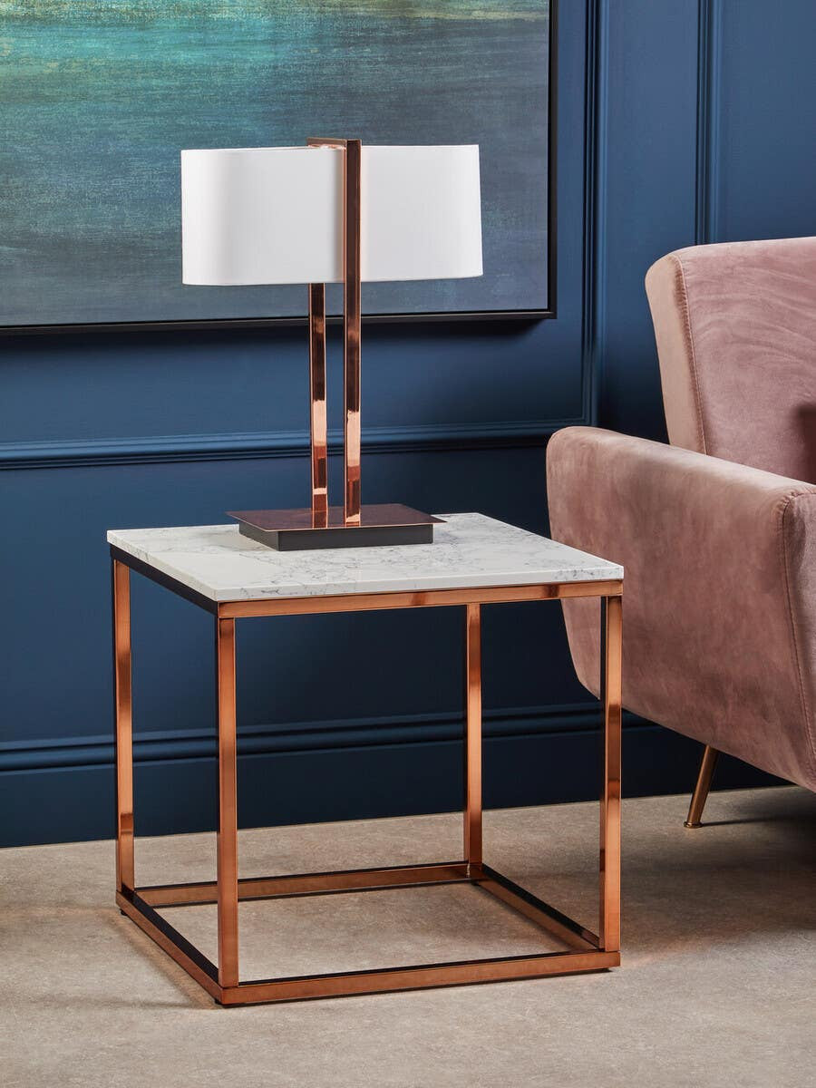 Aveline Copper Finish Table Lamp