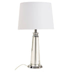 Geneva Clear Crystal Table Lamp With Chrome Base