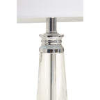 Geneva Clear Crystal Table Lamp With Chrome Base